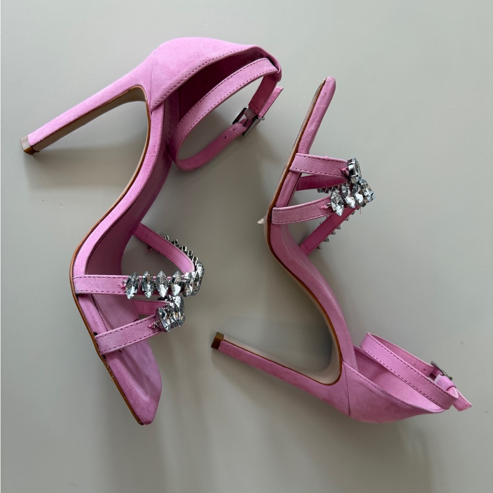 SCHUTZ Pink Embellished Heels